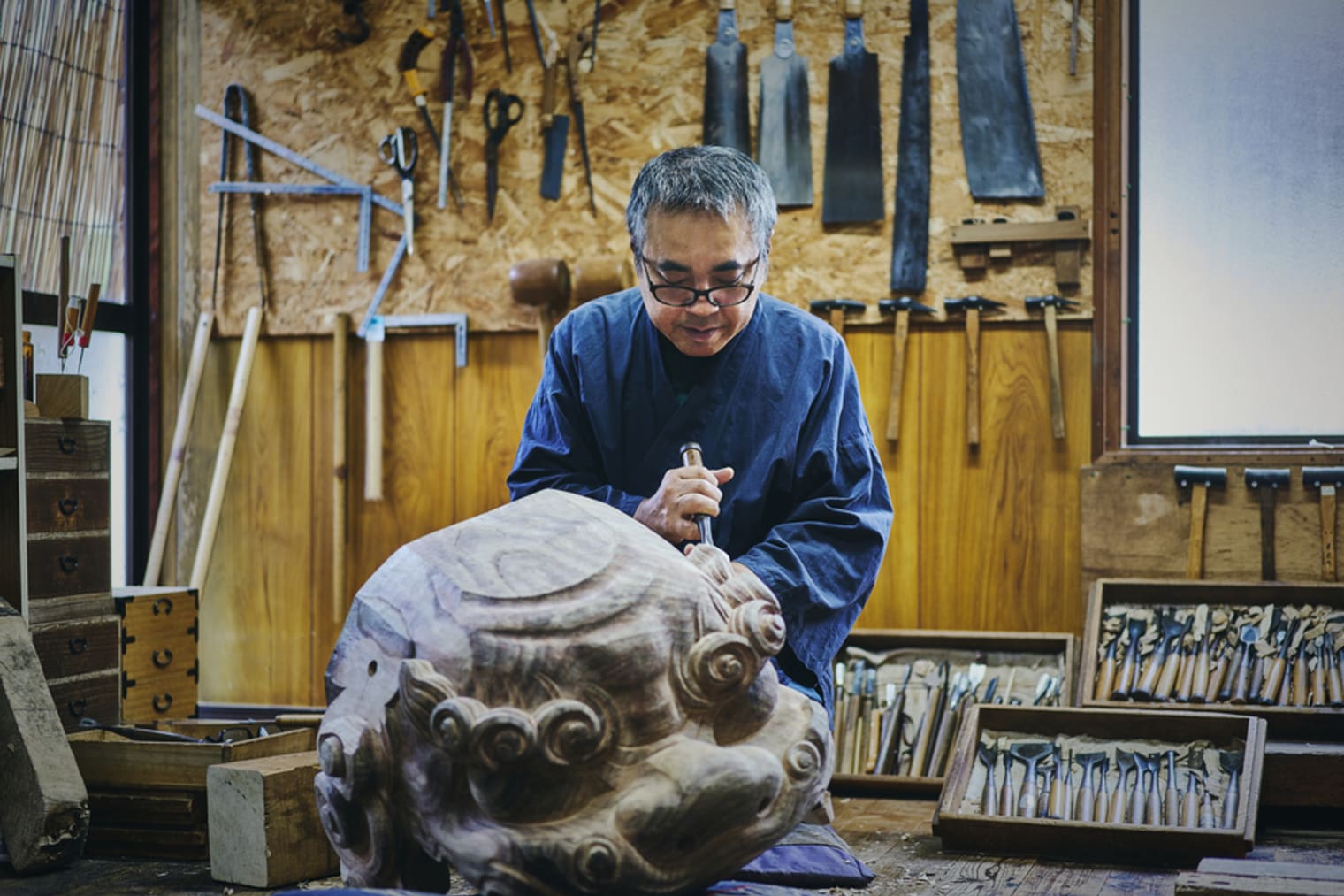 手業のひととき「加賀獅子頭の400年の伝統に浸り、職人と語らう工房