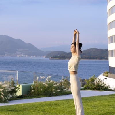 바닷바람 스트레칭