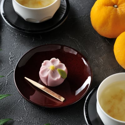 冬のドリンクと和菓子