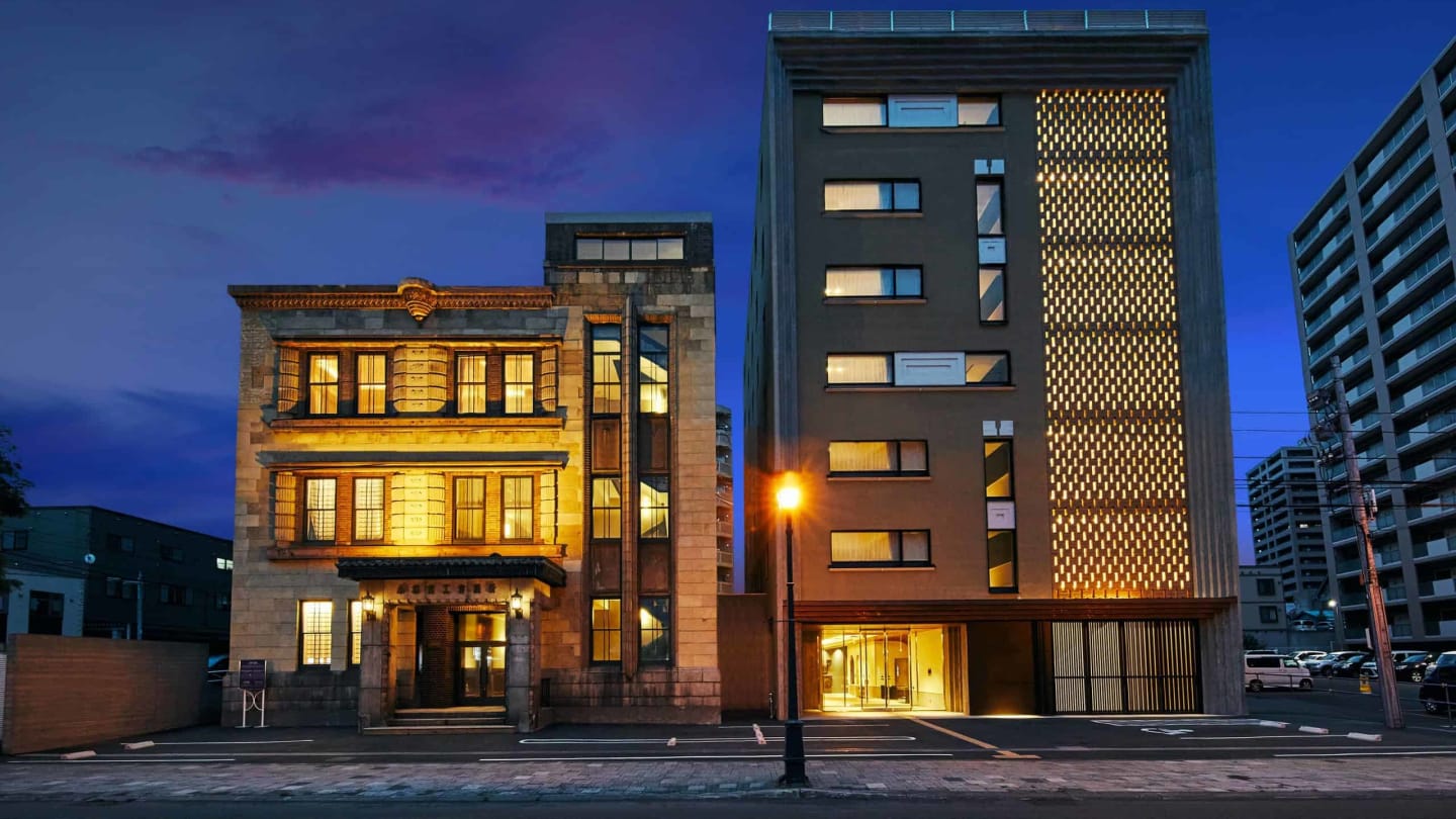 OMO5 Otaru by Hoshino Resorts hotel exterior in winter