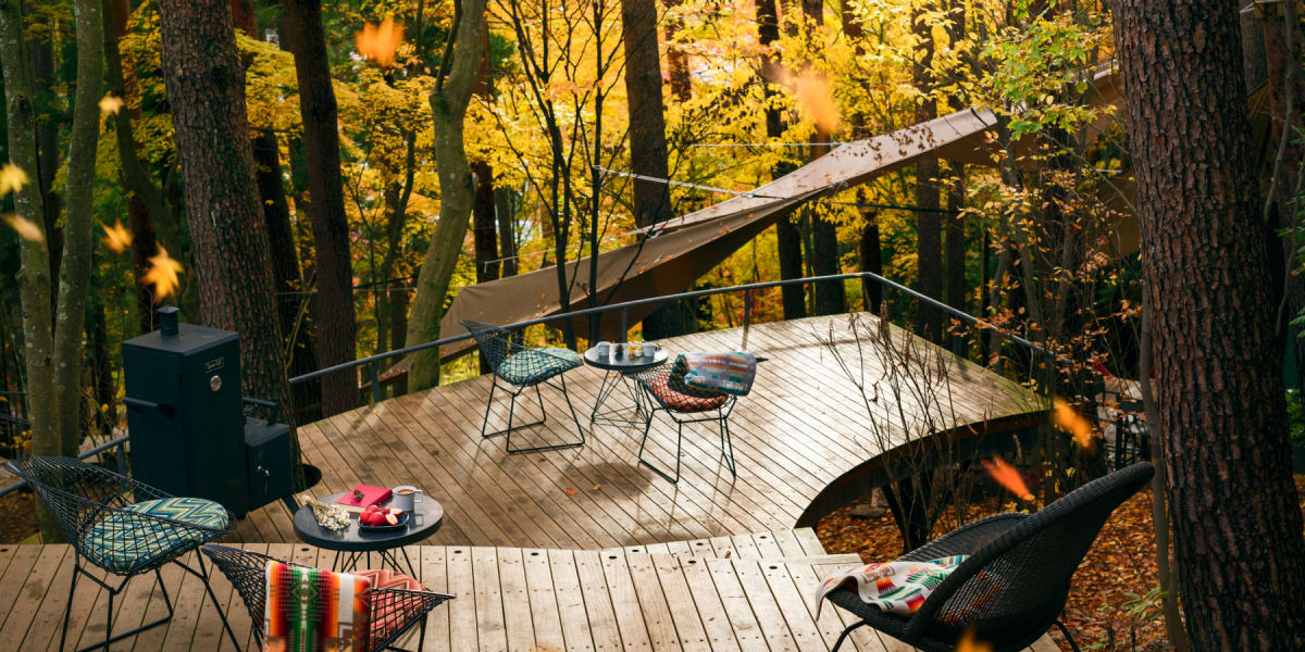 坂や森の動線を確認したい星のや富士のクラウドテラス（楽天トラベル掲載画像）