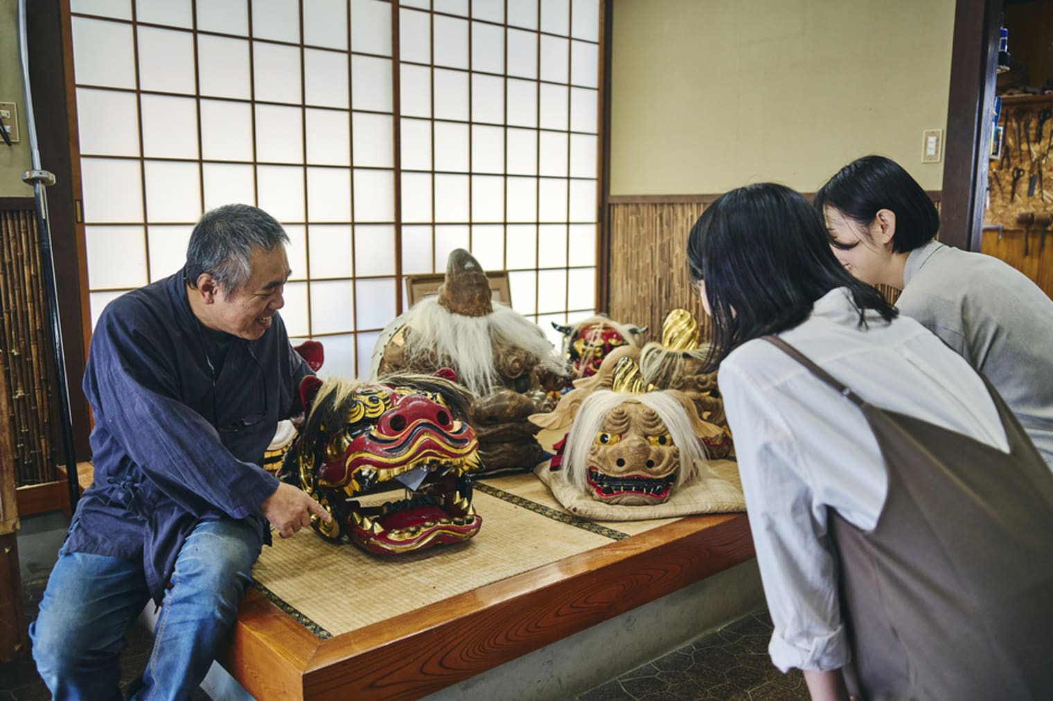 手業のひととき「加賀獅子頭の400年の伝統に浸り、職人と語らう工房