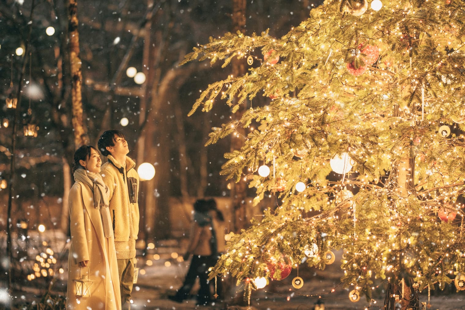 星降る森のクリスマス ☆絵画 星降る森のクリスマス ☆絵画