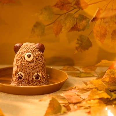 Autumn: Ezo Brown Bear Mont Blanc